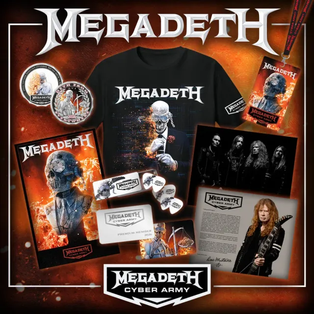 Megadeth Cyber Army 2026 Premium-Mitgliedschaft Shirt-Set