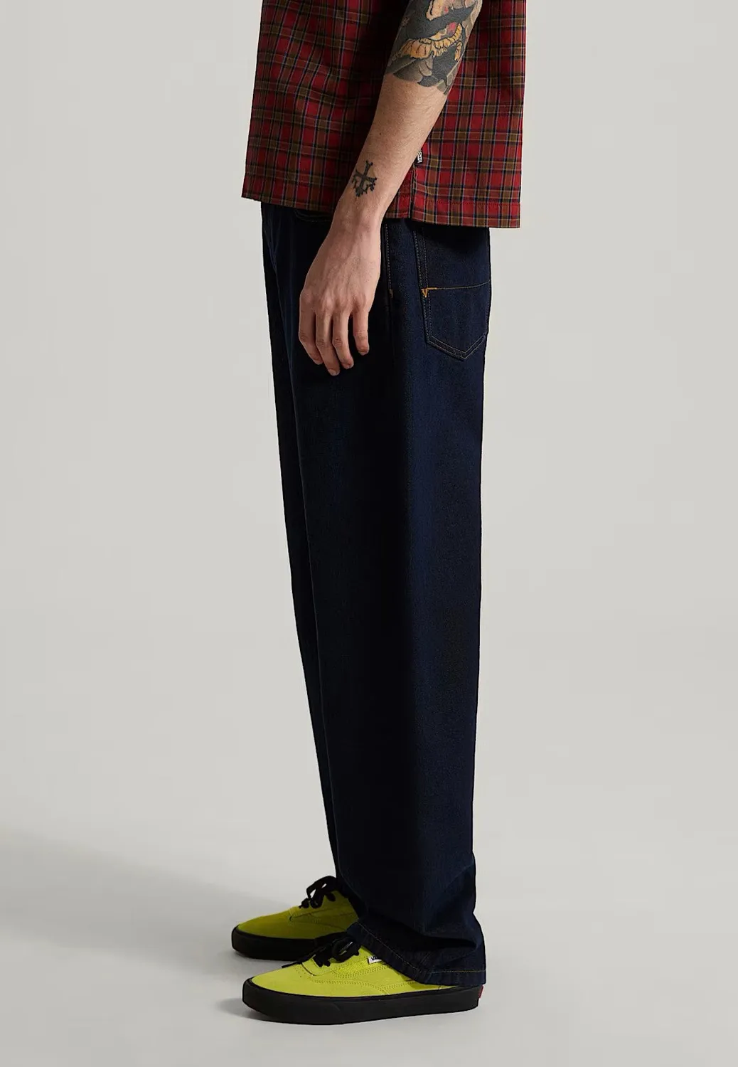 Impericon Check-5 Loose Denim Jeans Dark Rinse Herren
