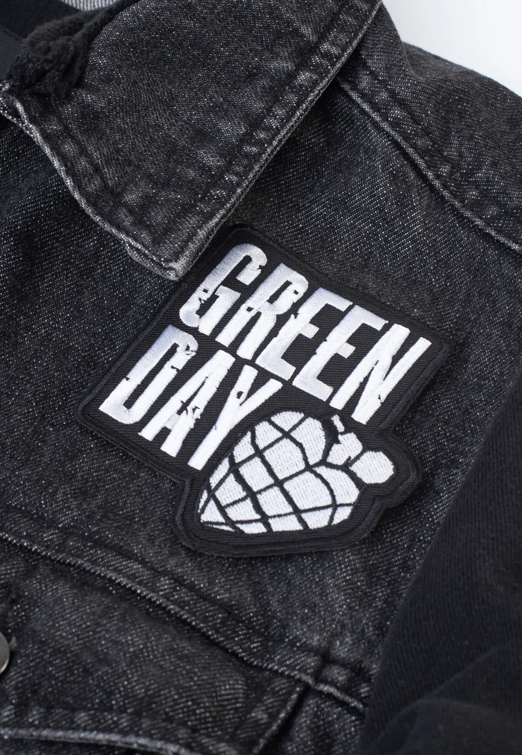Impericon Stacked Logo & Grenade Aufnäher Onesize schwarz