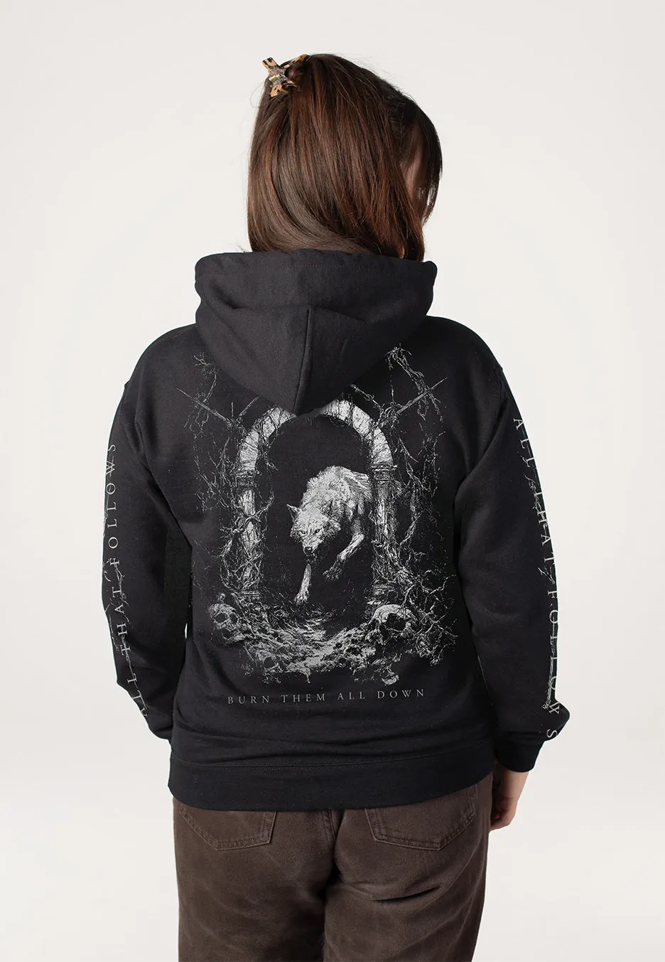 Impericon Wolf Hoodie schwarz Unisex
