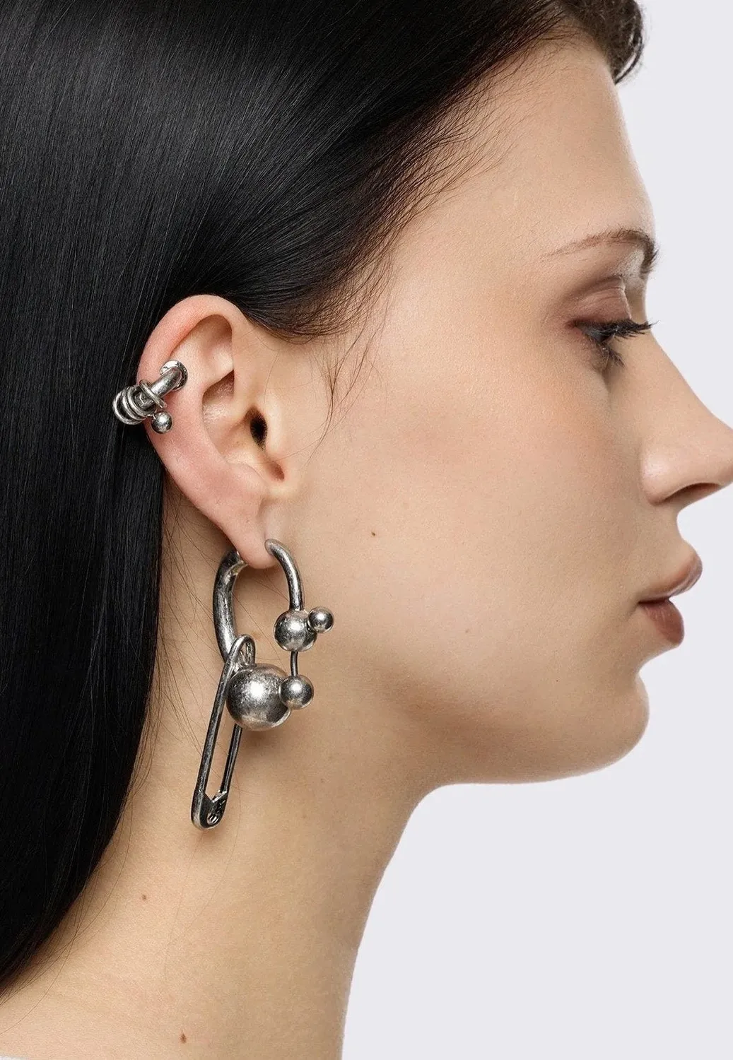 Impericon Trance Set Ohrringe silber Gothic