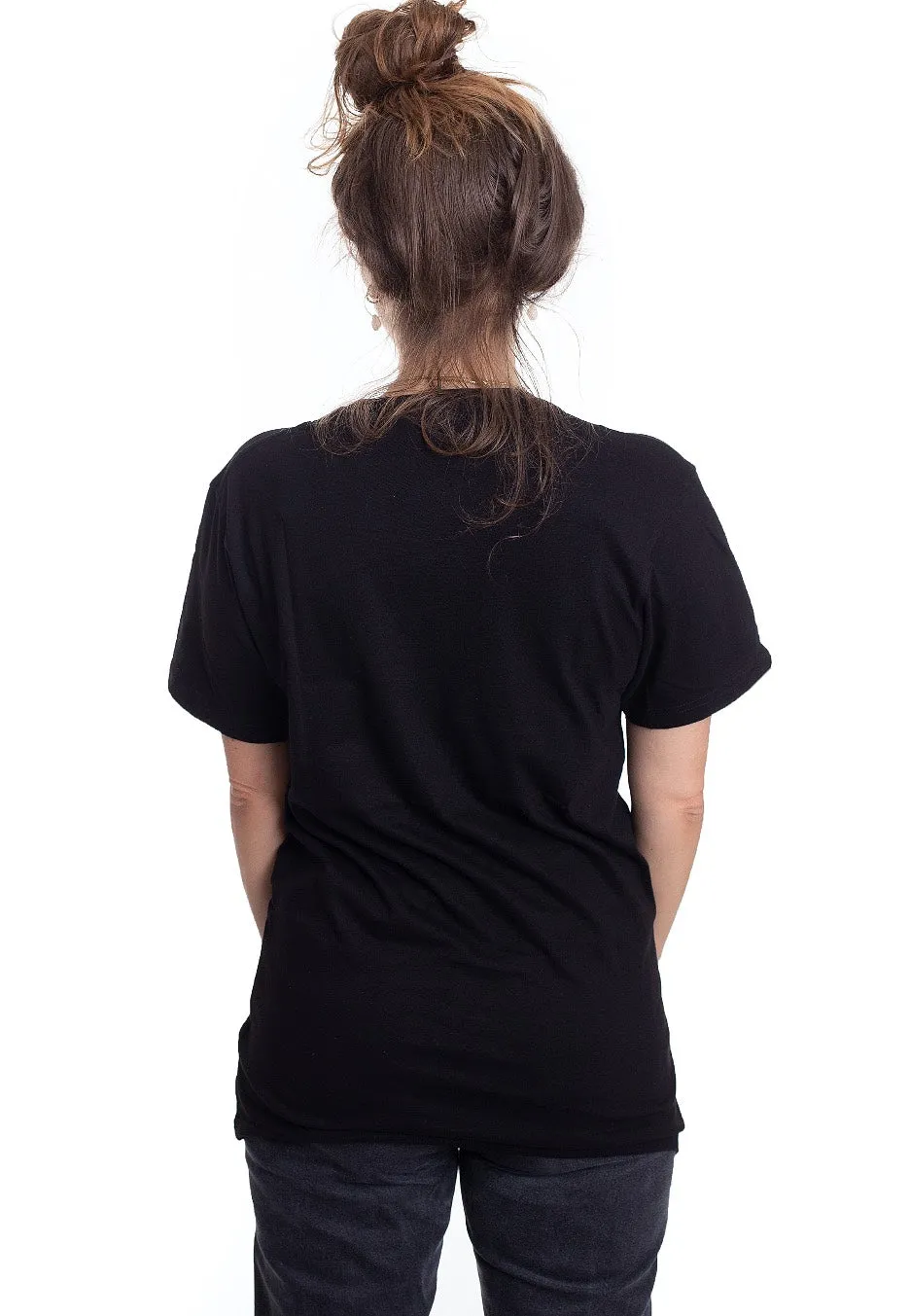 Impericon White Happy Face T-Shirt schwarz