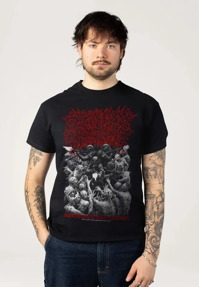 Annihilation Order Black T-Shirt S-3XL Death Metal