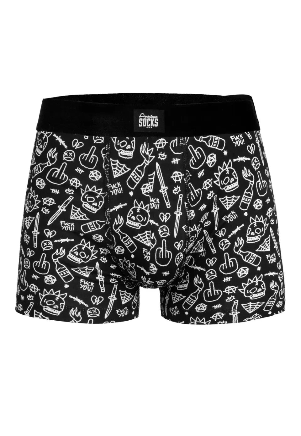 Impericon No Direction Brief Boxershorts schwarz Baumwolle
