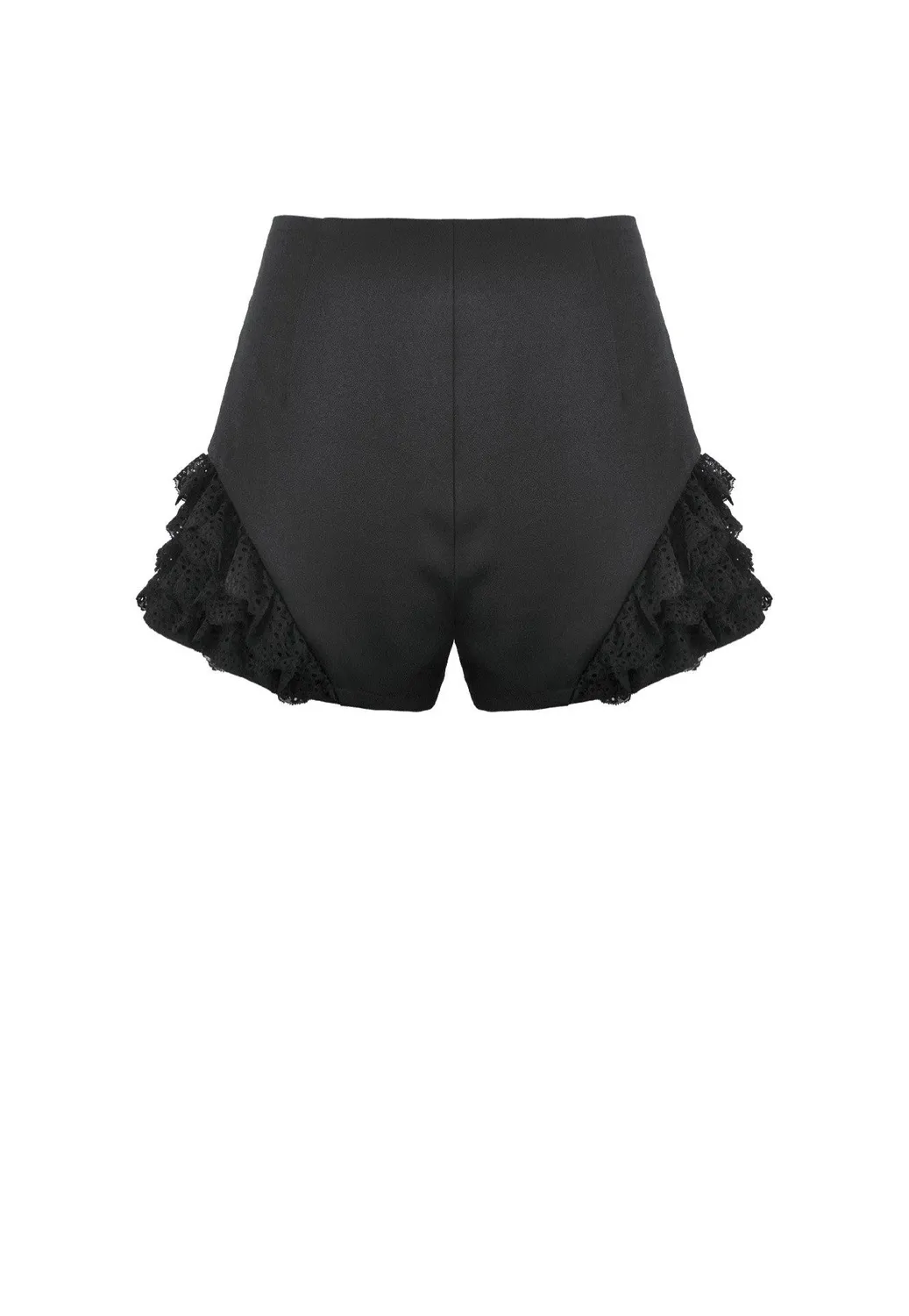 Impericon Night Ban Punk Shorts Schwarz Nylon