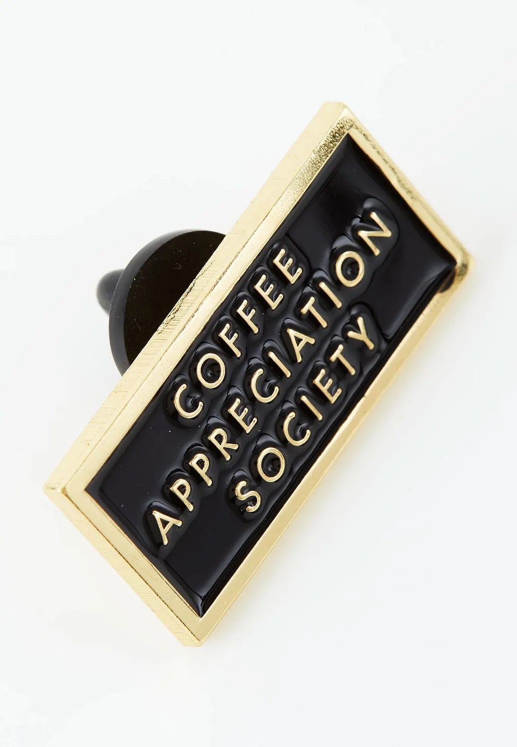 Impericon Coffee Appreciation Society Pin schwarz Emaille
