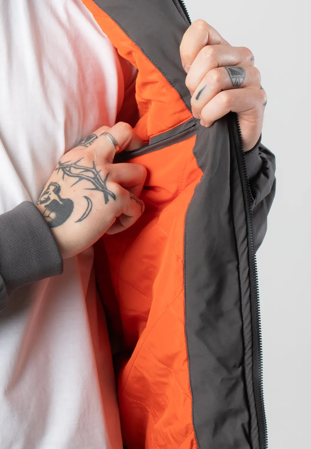 Impericon Berto Dark Grey Bomberjacke grau