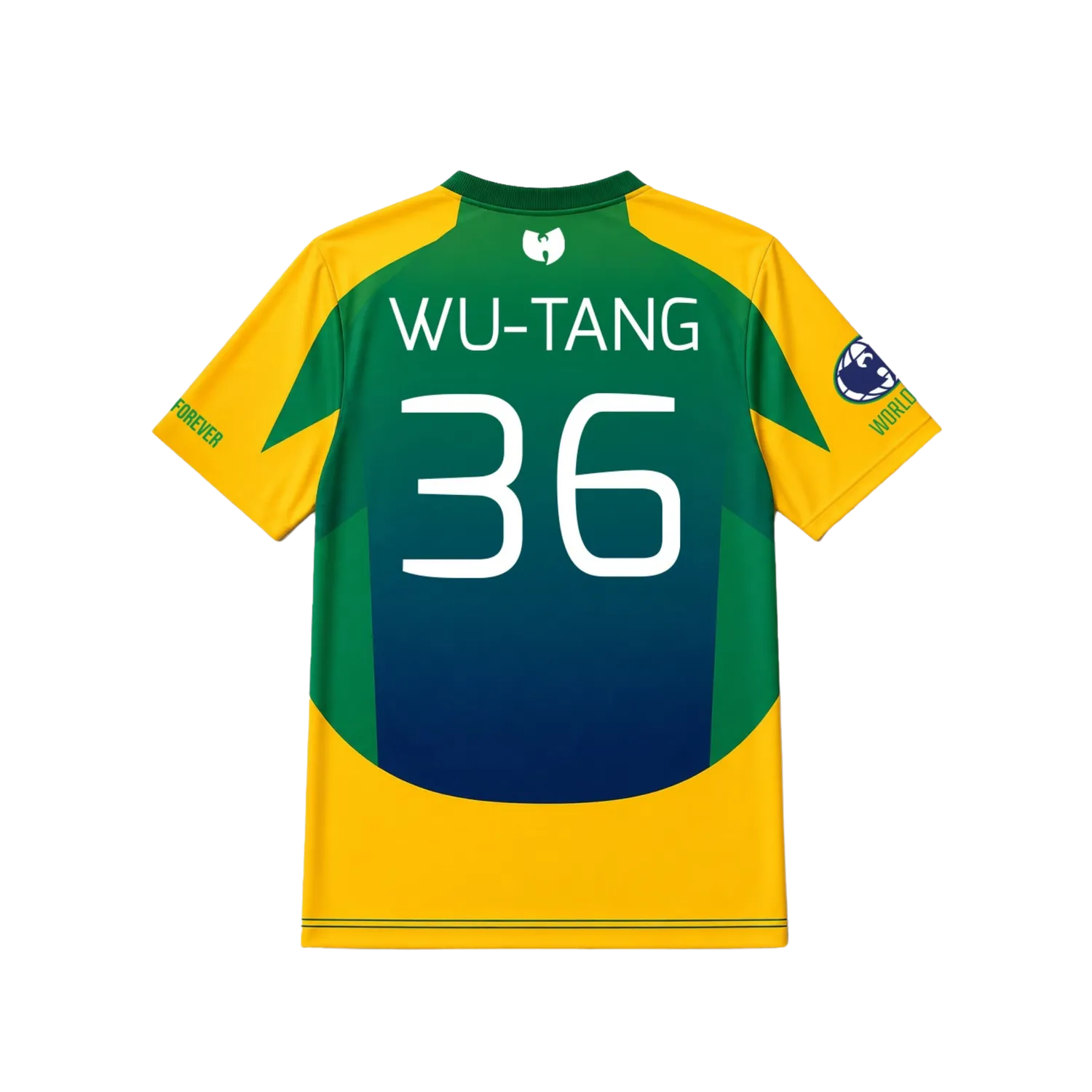 Wu-Tang Global Pride Brazil Trikot Gelb Grün Nr. 36