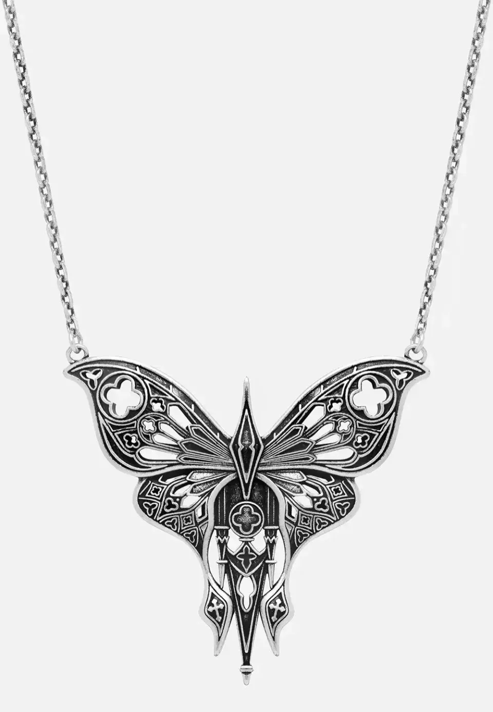 Impericon Sanctuary Moth Kette silber Onesize Gothic