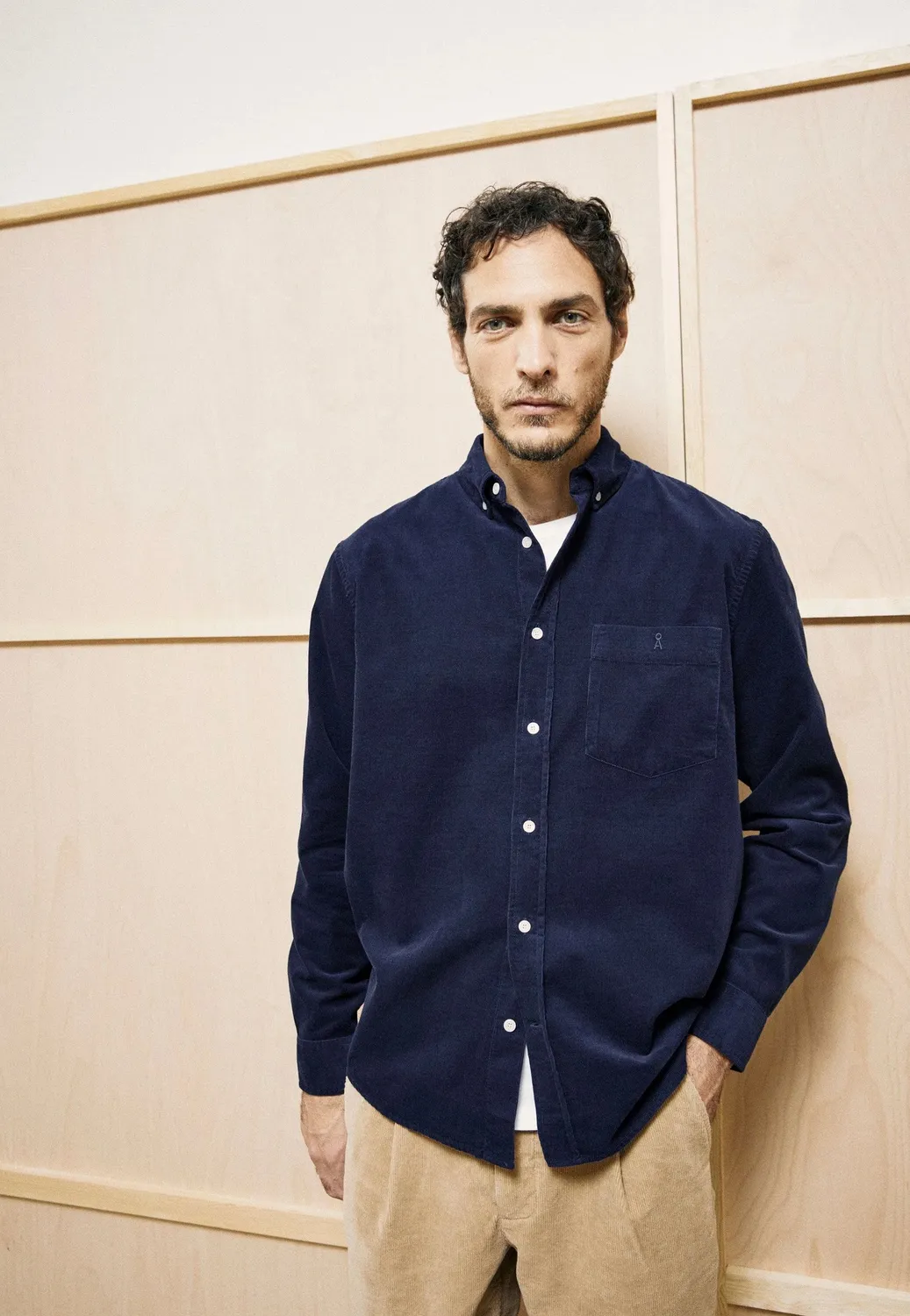 Impericon Corduroy Tinted Navy Hemd navy Baumwolle