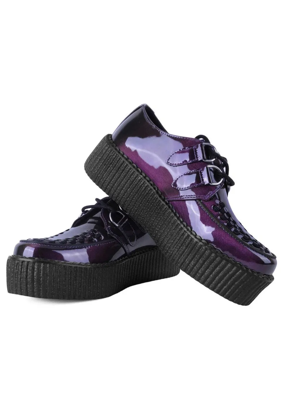 Impericon Viva High Purple Metallic Creepers lila vegan EU 41