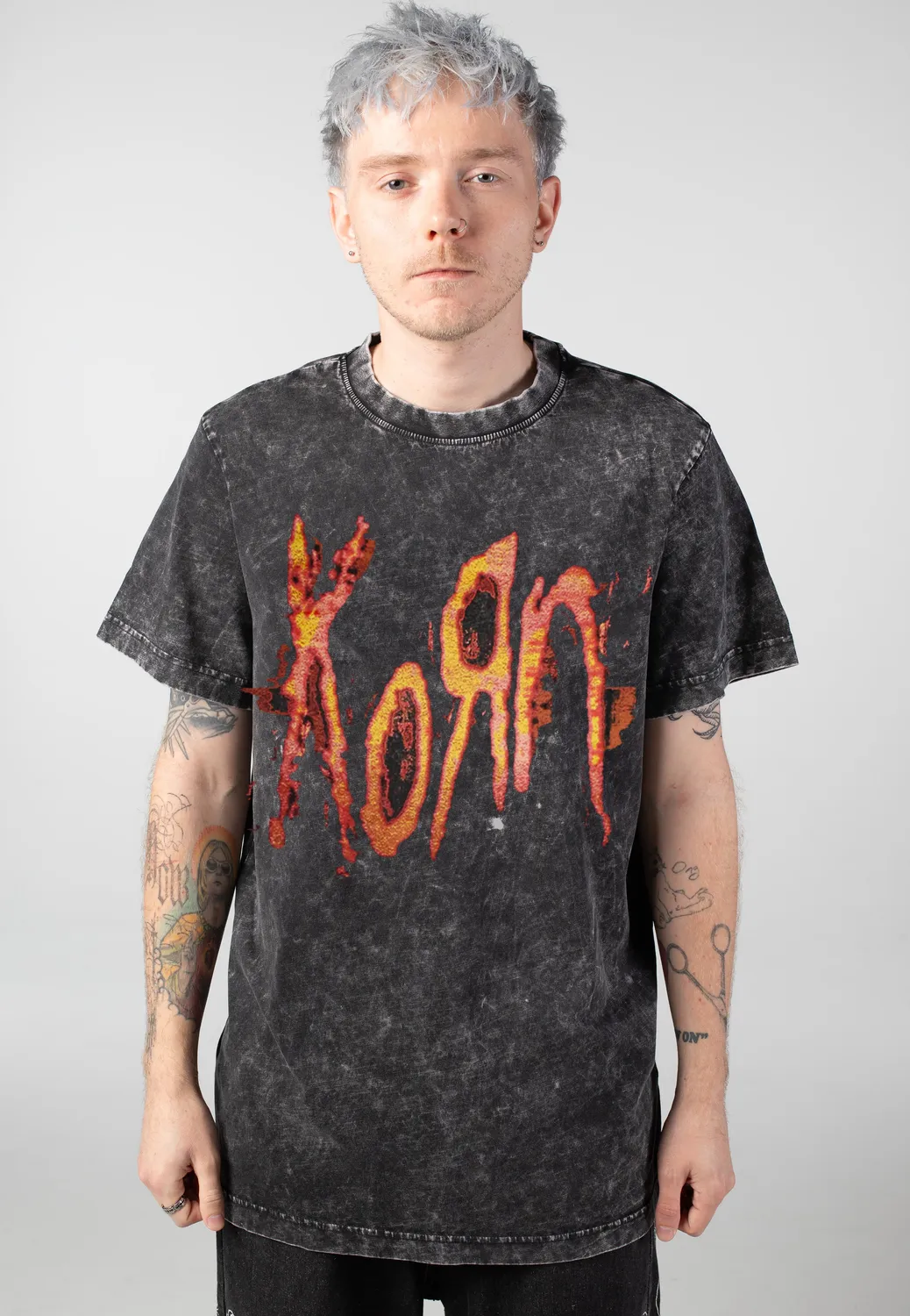 Impericon Logo Washed T-Shirt schwarz Unisex