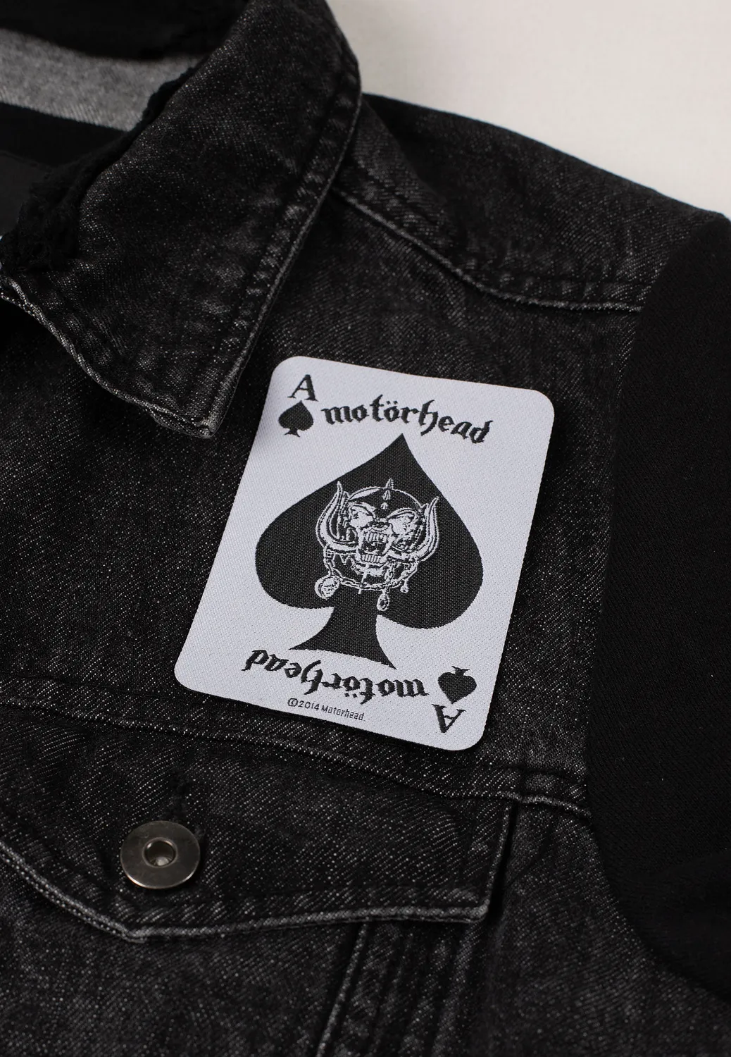 Impericon Ace Of Spades Card Aufnäher weiß Onesize