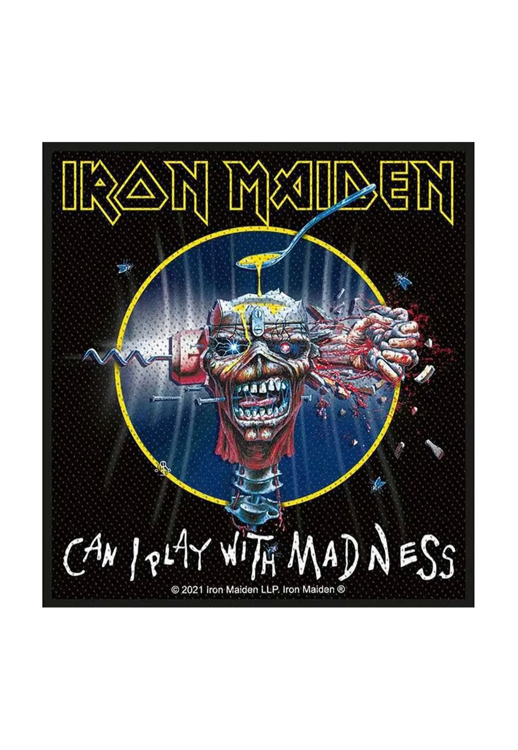 Iron Maiden Can I Play With Madness Patch Schwarz