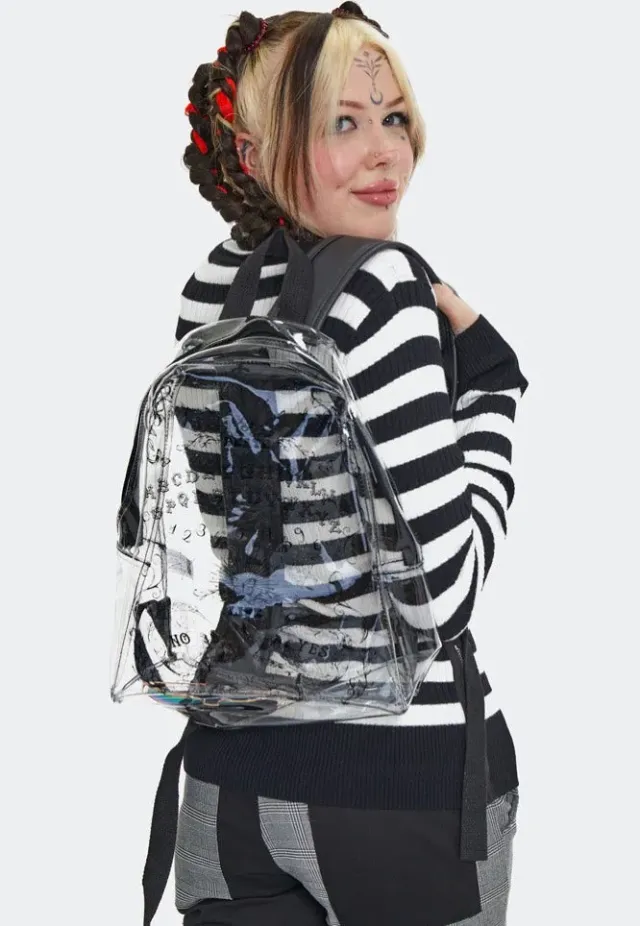 Impericon Gothic Skull Clear Mini Black Rucksack Onesize