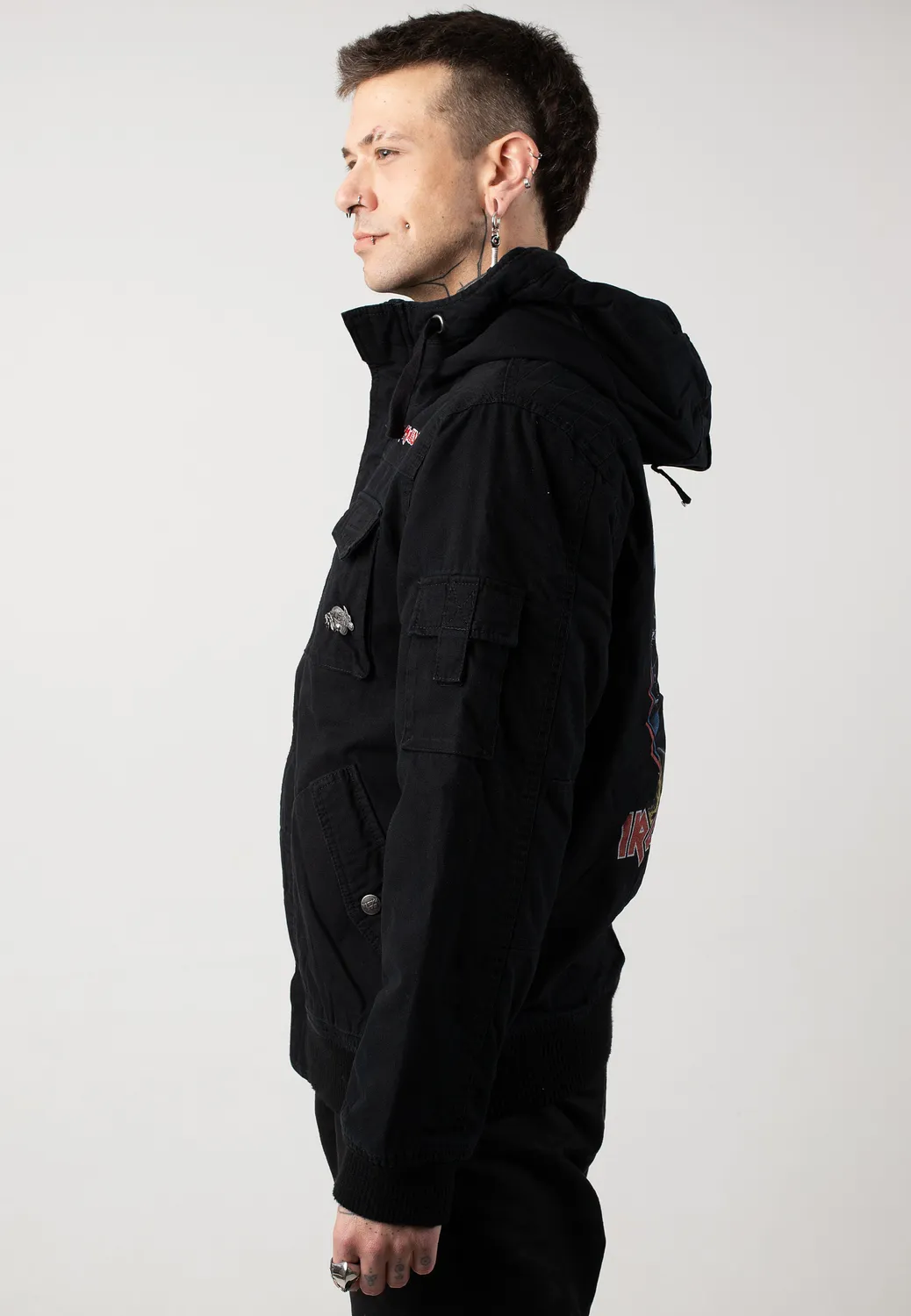 Impericon IRM Bronx Winterjacke Größe L schwarz Baumwolle