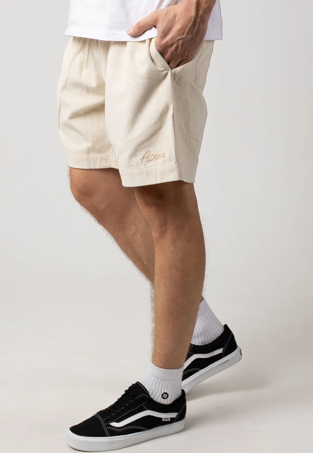 Impericon Wasted Dudes Creme Shorts Cord beige
