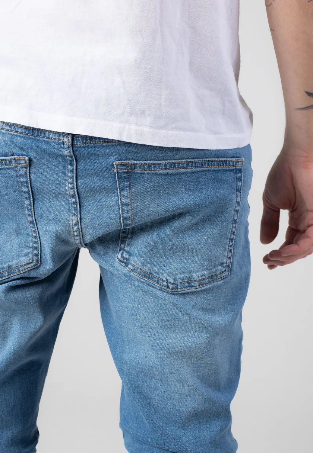 Impericon Loom Slim Light Blue Denim Jeans W32 L32