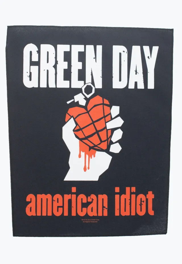 Green Day American Idiot Backpatch bunt Onesize