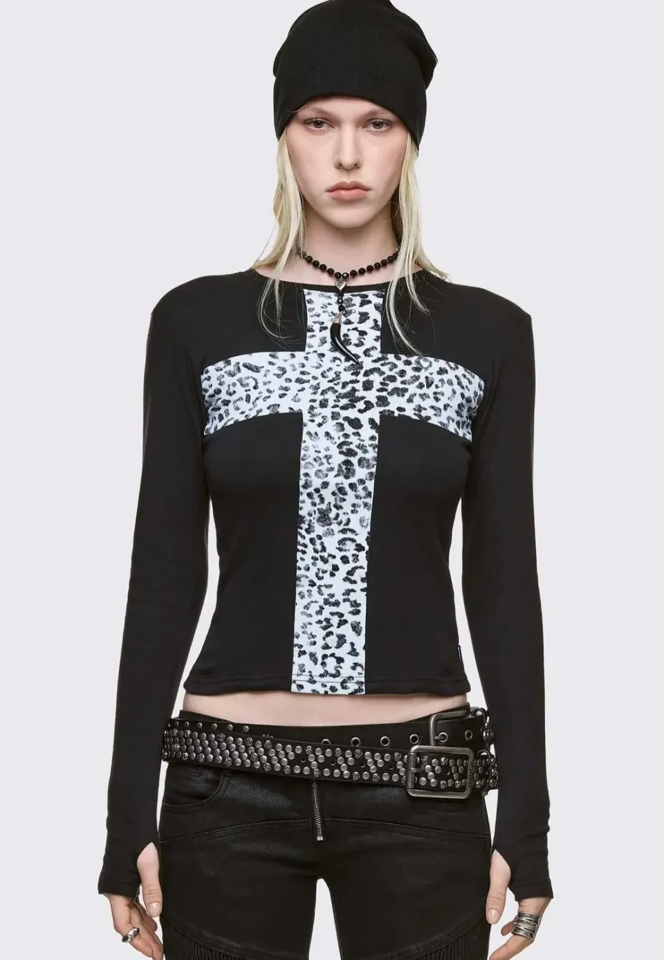 Impericon Feral Cross Black Longsleeve Oberteil