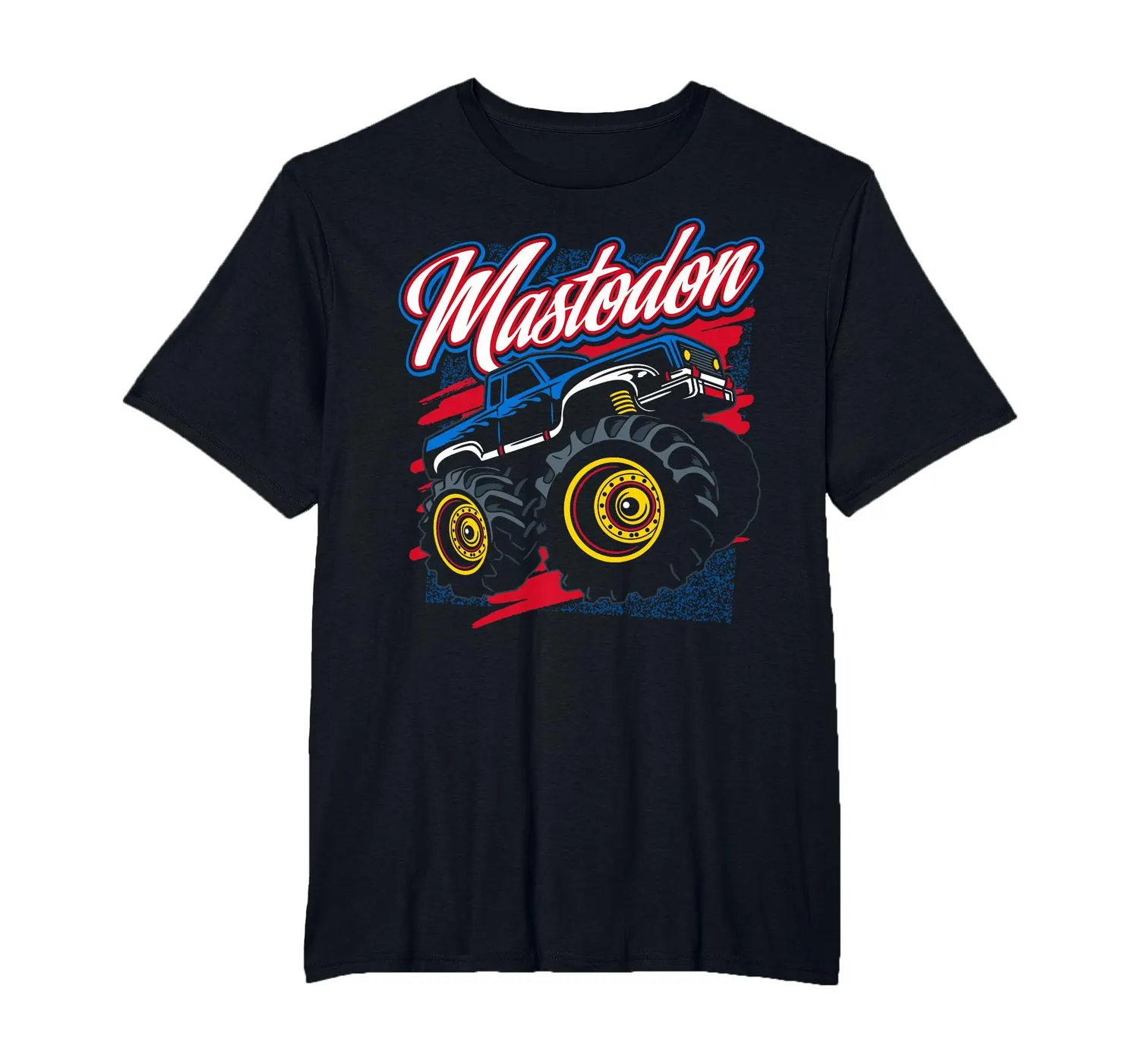 Mastodon Old School Monster Truck T-Shirt Herren Print