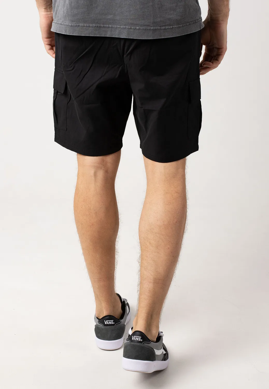 Impericon Caprera Cargo Black Cargo-Shorts M schwarz Baumwolle