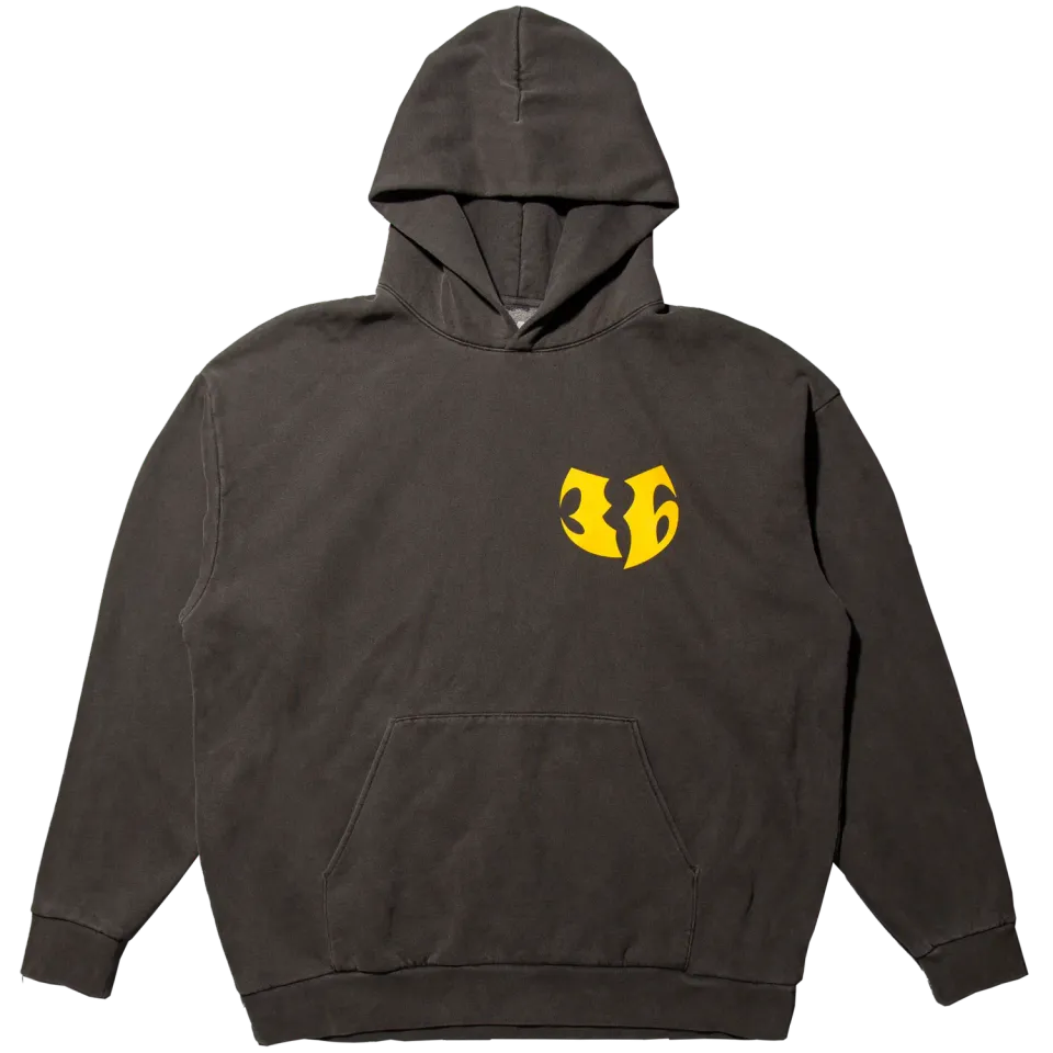 Wu-Tang 36 Logo Hoodie Kapuzenpulli schwarz
