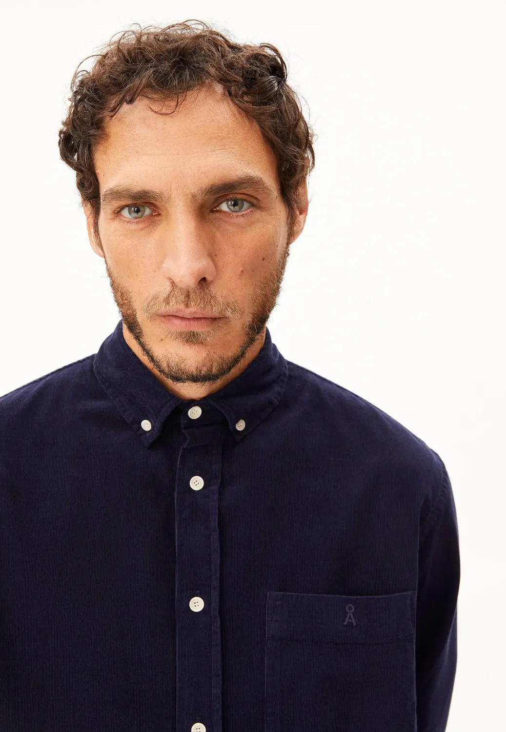 Impericon Corduroy Tinted Navy Hemd navy Baumwolle