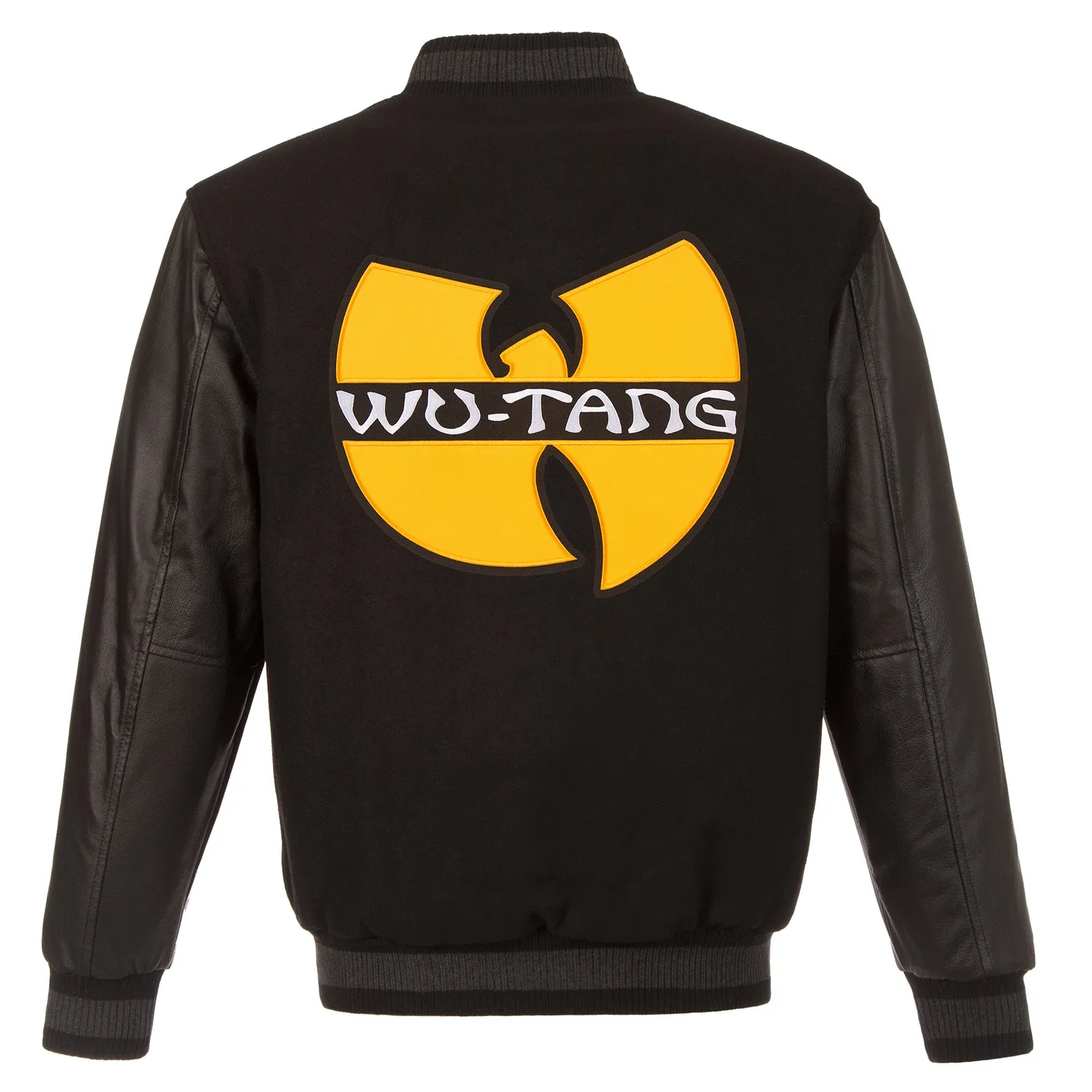 Wu-Tang Classic Logo Wendejacke Wolle Kunstleder wendbar