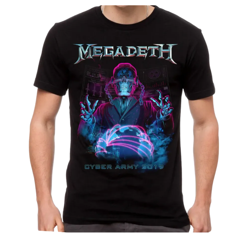Megadeth Cyber Army 2019 Club T-Shirt schwarz