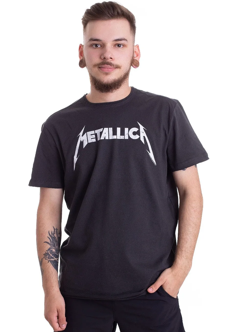 Logo Charcoal T-Shirt XS-XXL grau