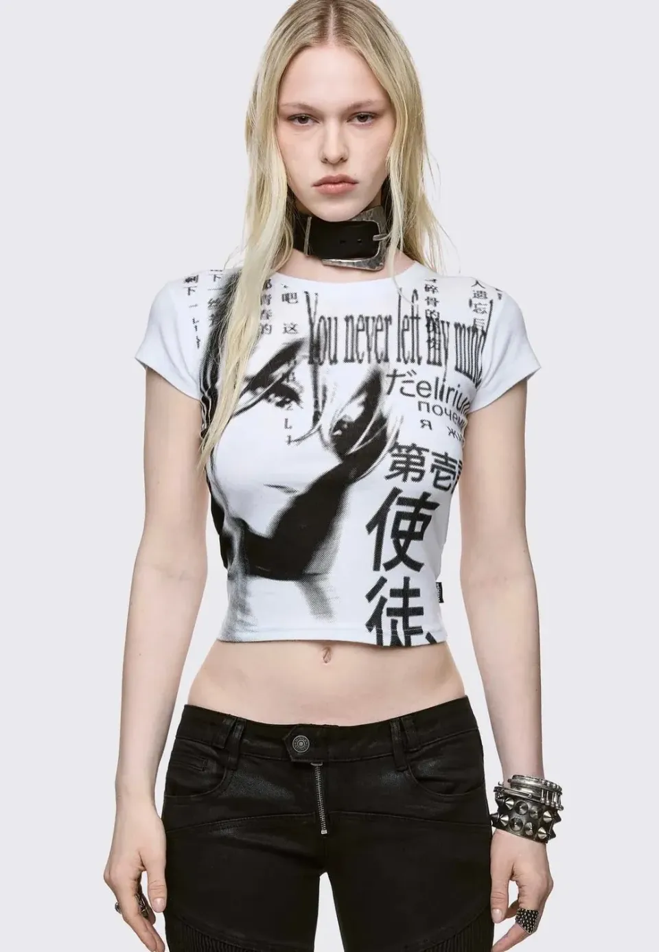 Impericon Mind Glitch Baby White T-Shirt Gothic