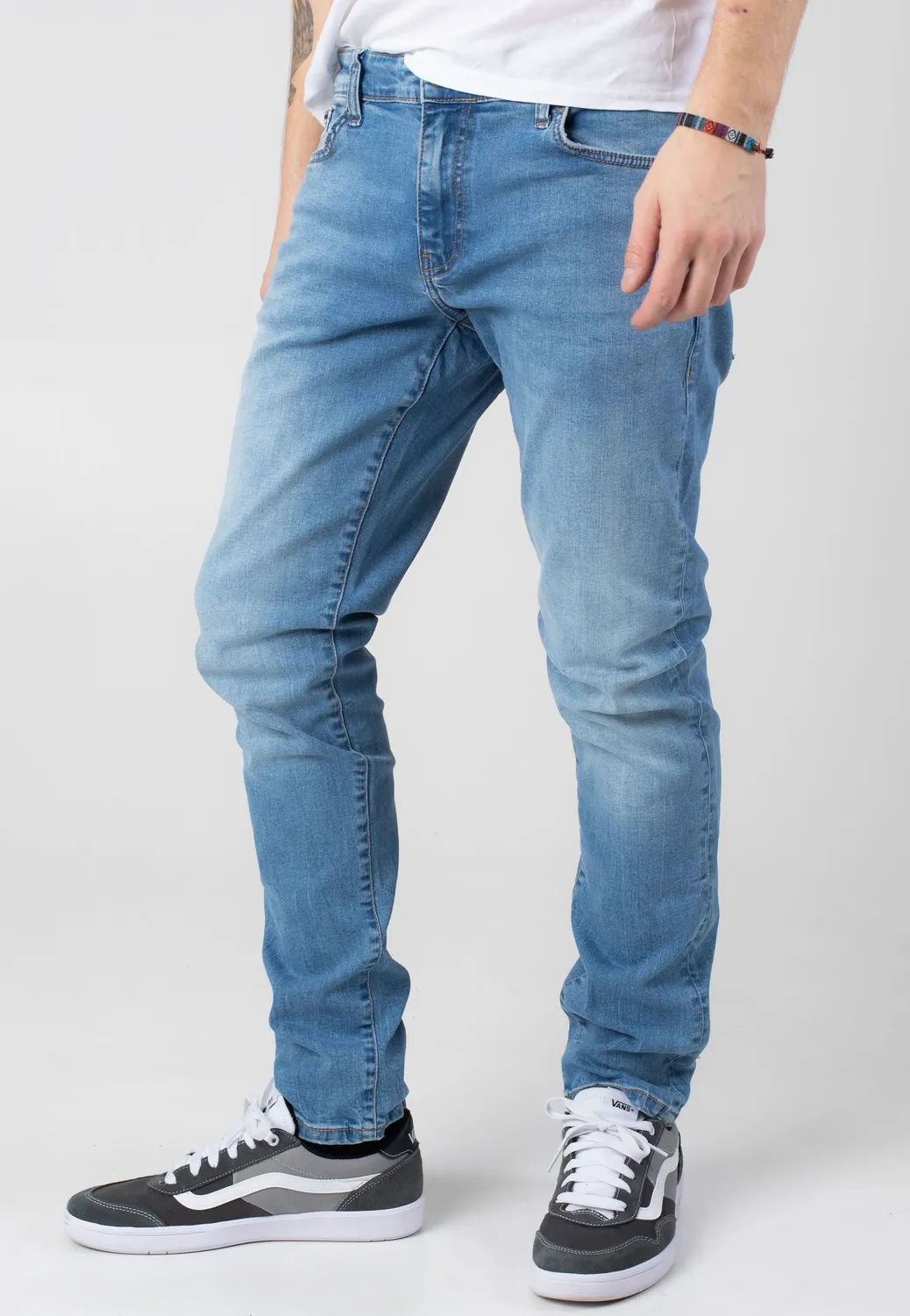 Impericon Loom Slim Light Blue Denim Jeans W32 L32