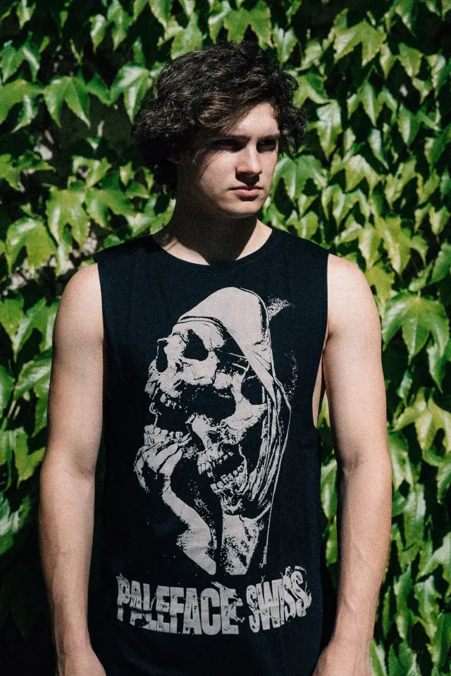 Paleface Swiss Dead Thoughts Tank Top schwarz Skull