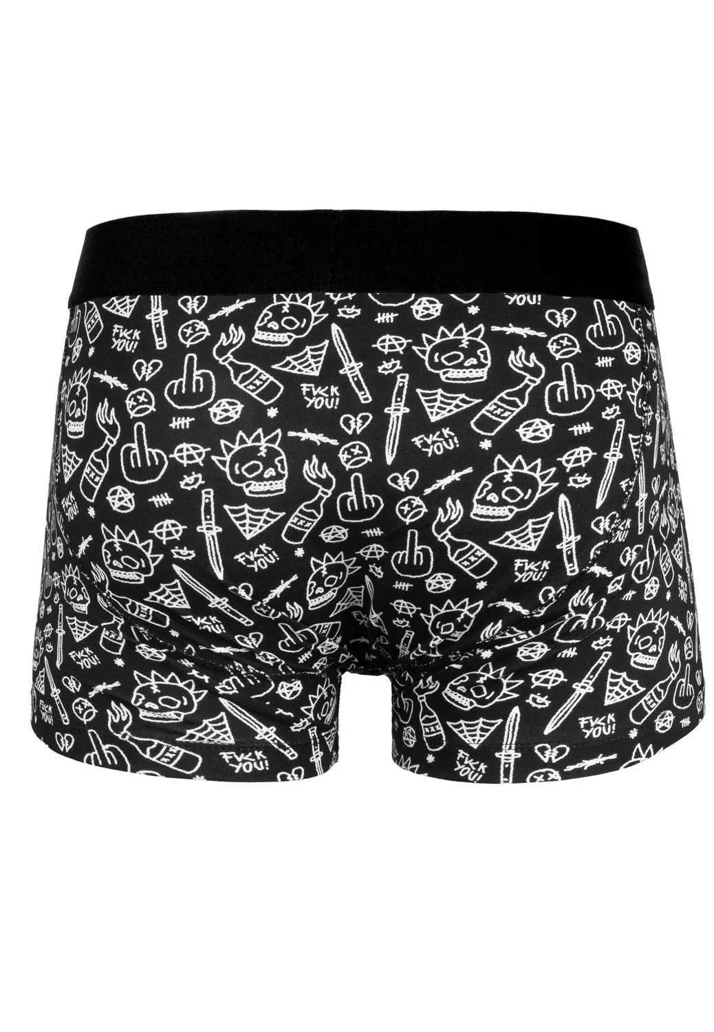 Impericon No Direction Brief Boxershorts schwarz Baumwolle