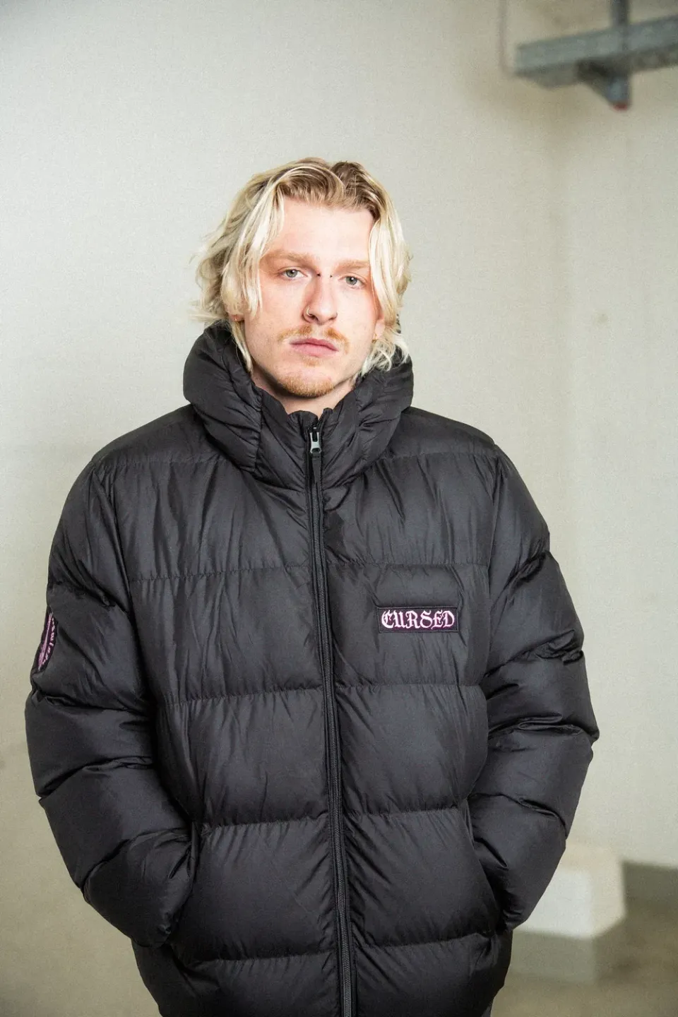 Paleface Swiss Cursed Puffer Jacke Schwarz Recycelt
