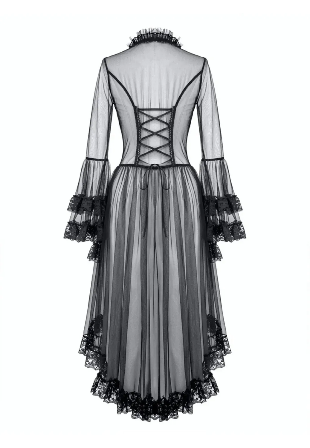 Impericon Gothic Retro Lace Kleid Schwarz Mini
