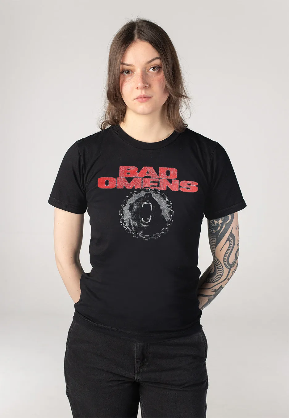 Impericon Snarling Dog T-Shirt schwarz Metalcore