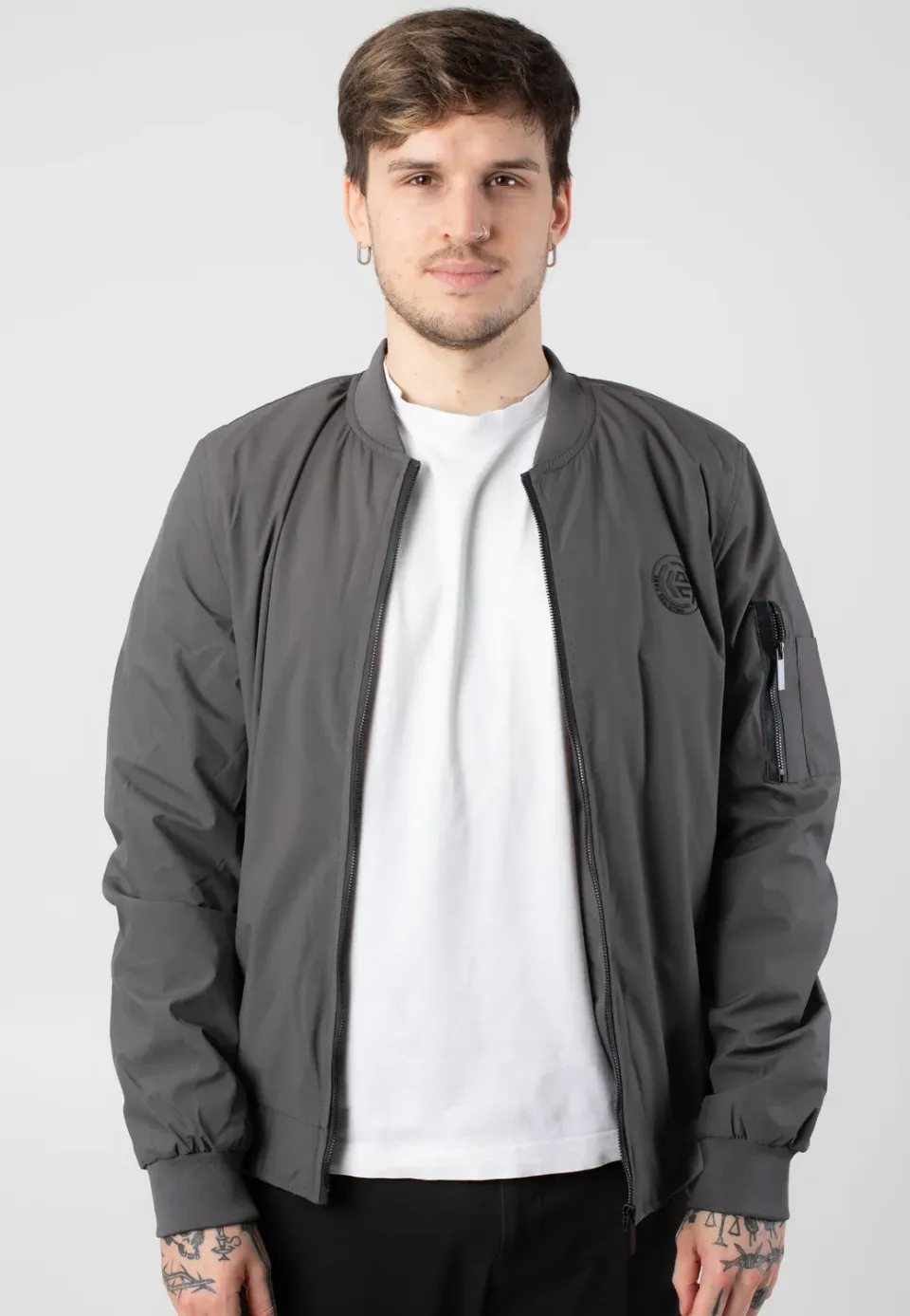 Impericon Berto Dark Grey Bomberjacke grau