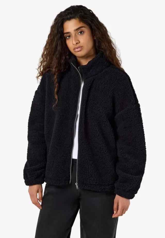 Impericon Luca Check Soft Fleece Jacke schwarz Fleece