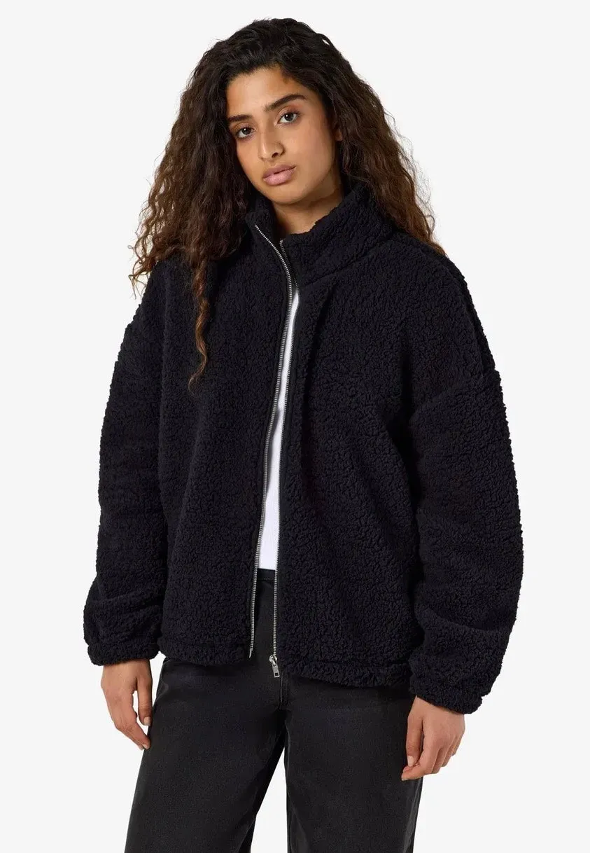 Impericon Luca Check Soft Fleece Jacke schwarz Fleece