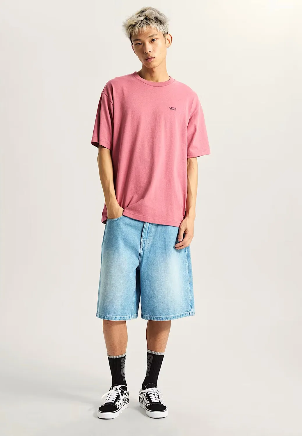 Impericon Left Chest II Loose Mauvewood T-Shirt rosa