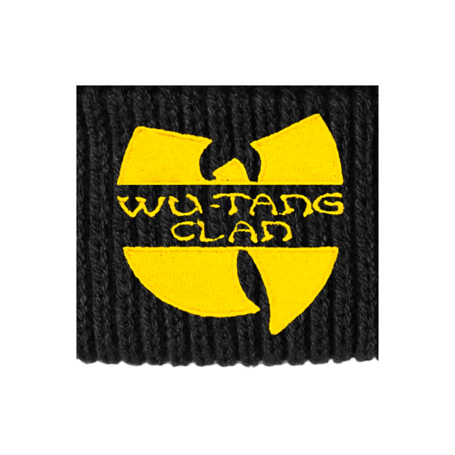 Wu-Tang Classic Beanie Mütze schwarz Stick-Logo