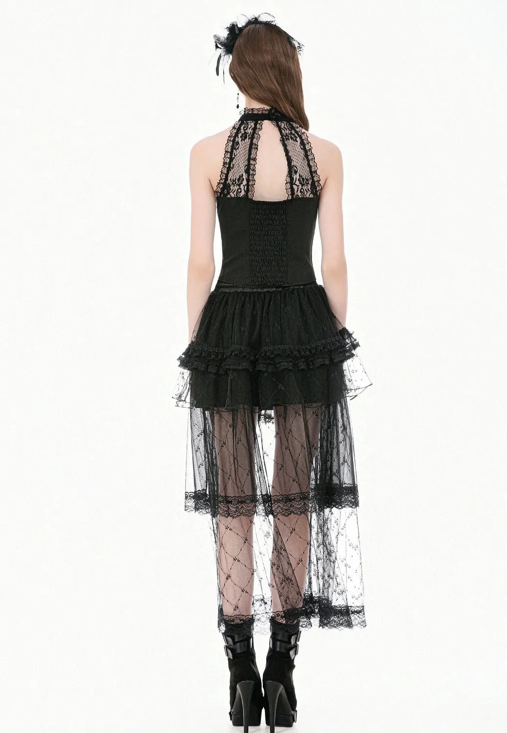 Impericon Goth Lolita Diamond Lace Rock schwarz