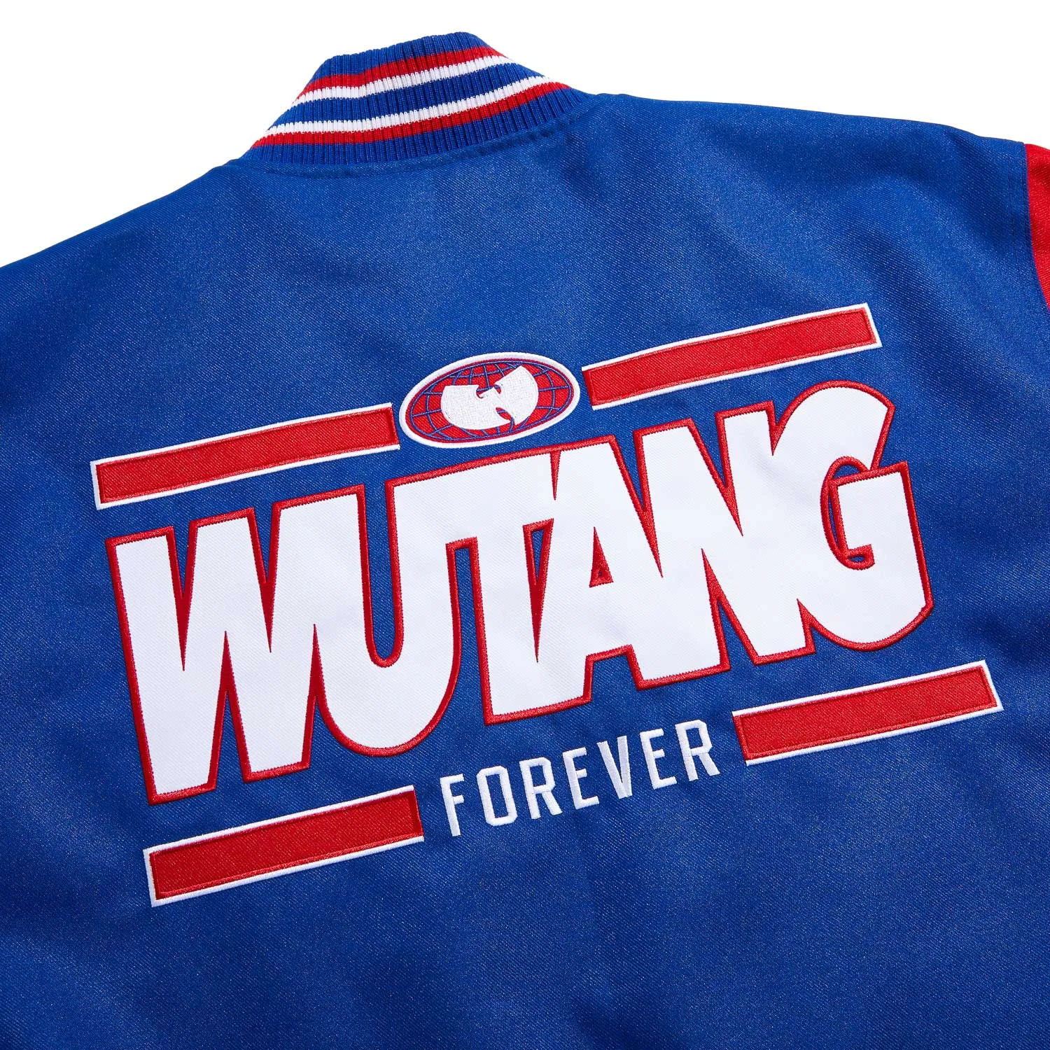 Wu-Tang All-City Jacket Rot-Blau College-Jacke