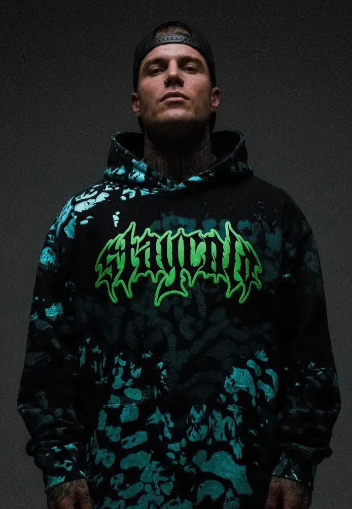 Impericon Night Ops Glow Dark Hoodie Schwarz Oversize
