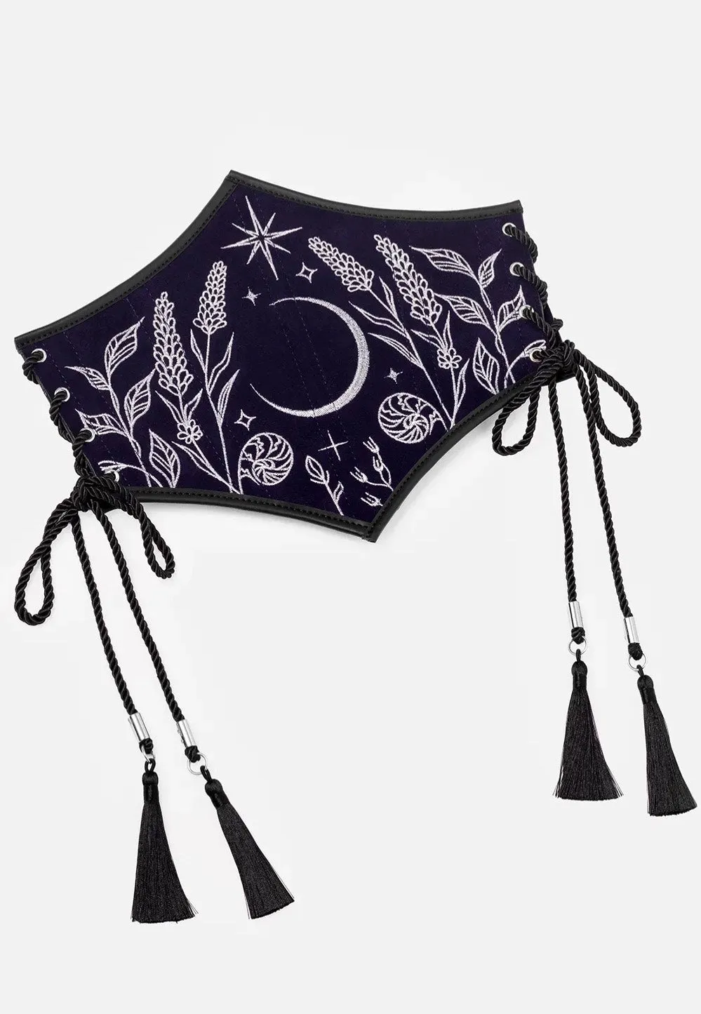 Impericon Celestial Corset Gürtel schwarz Suede