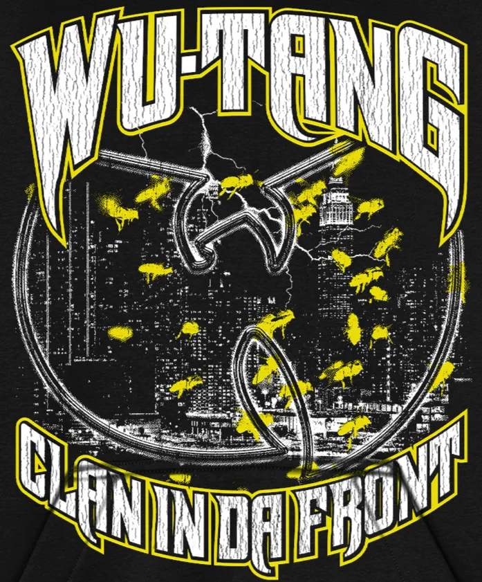 Wu-Tang Clan In Da Front Hoodie Schwarz Rückendruck