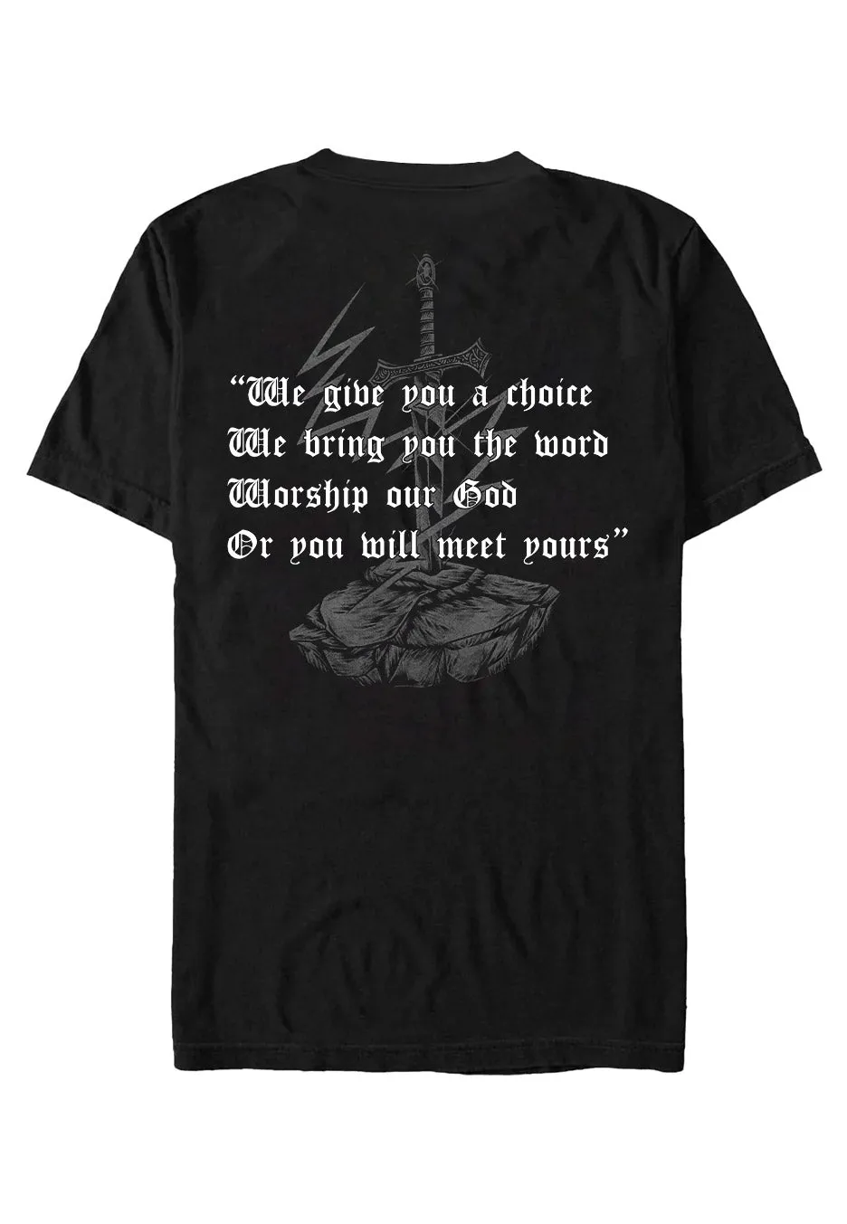 Impericon The Sword And The Cross T-Shirt Schwarz
