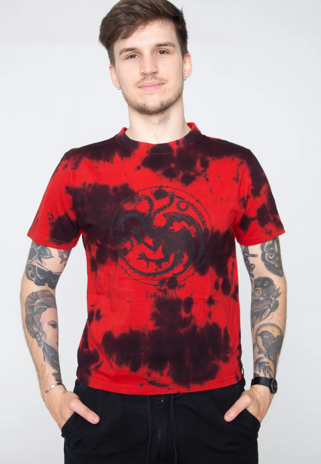 Impericon Targaryen Acid Washed Red T-Shirt rot